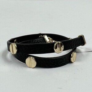 French Connection Leather double Wrap Bracelet NWT